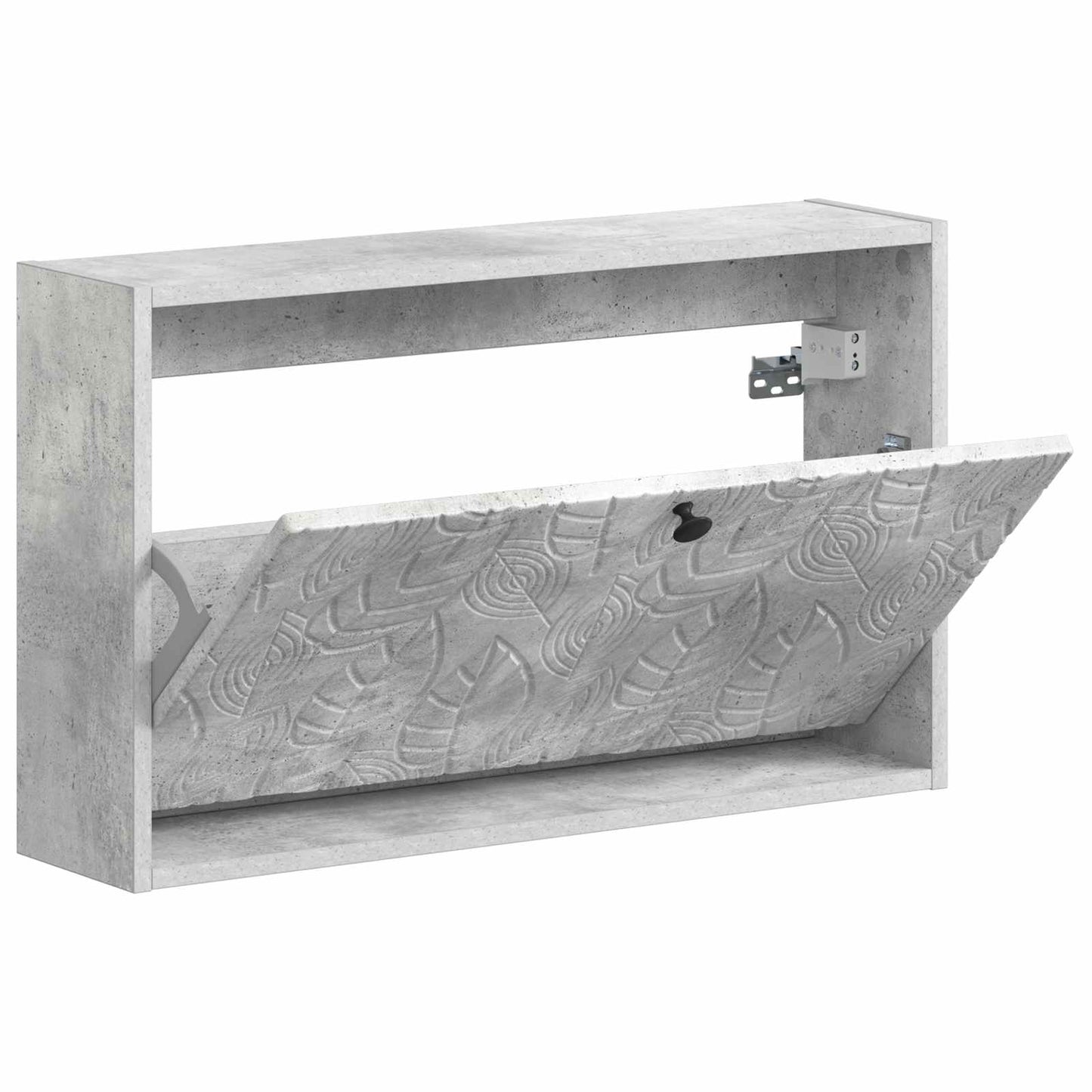 Fali Cipőtartó DELFT 71 x 17 x 43 cm Szerelt Fa Betonszürke