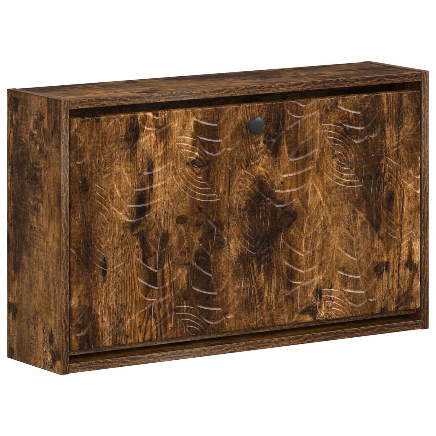 Fali Cipőtartó DELFT 71 x 17 x 43 cm Szerelt Fa Füstös Tölgy