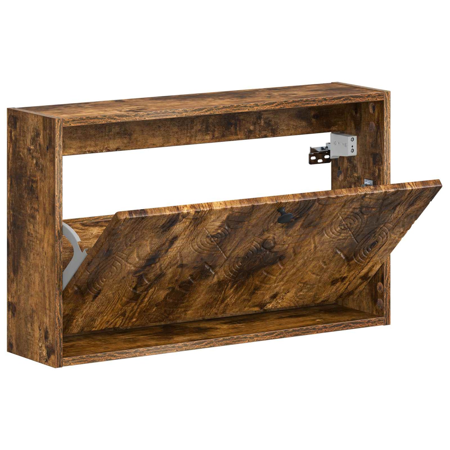 Fali Cipőtartó DELFT 71 x 17 x 43 cm Szerelt Fa Füstös Tölgy