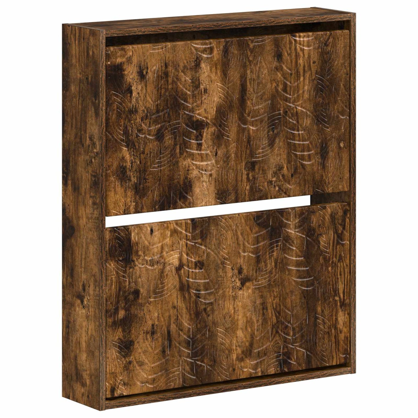 Fali Cipőtartó DELFT 71 x 17 x 86 cm Szerelt Fa Füstös Tölgy