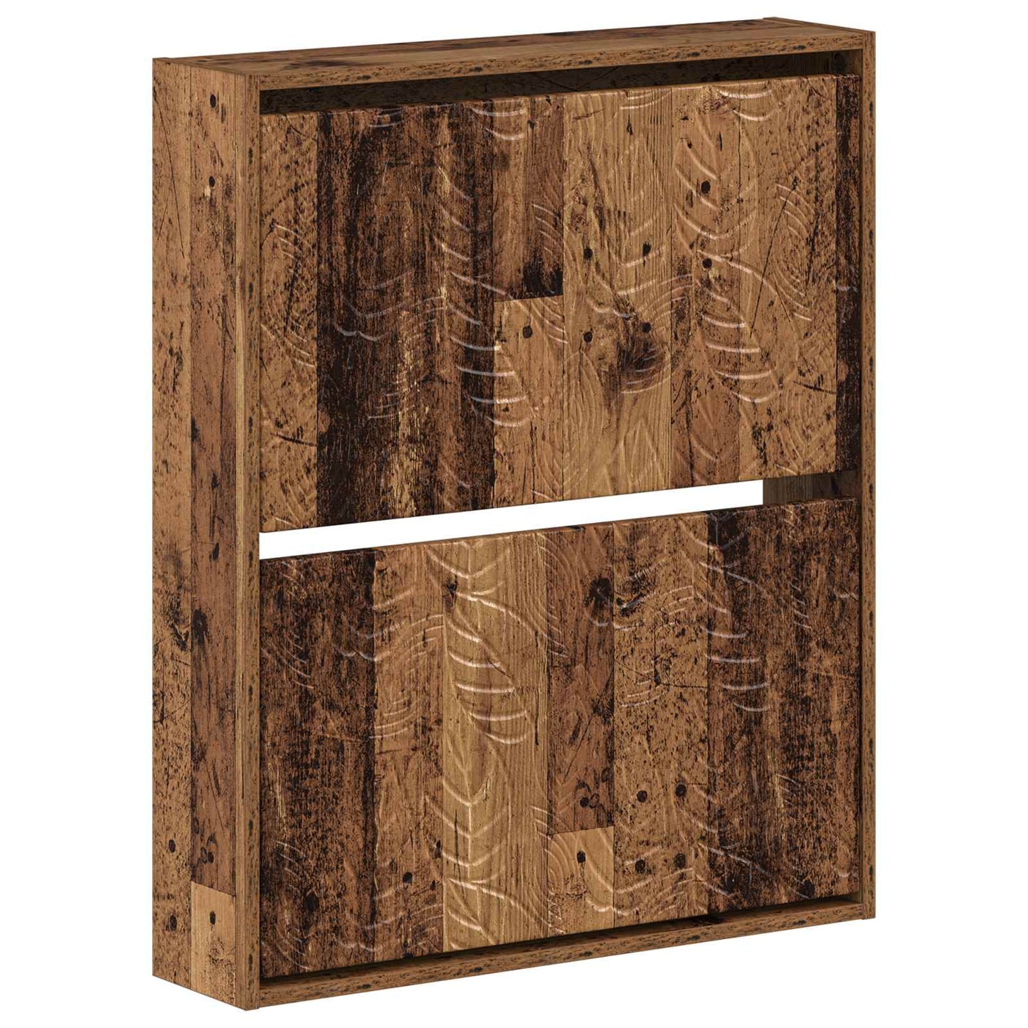 Fali Cipőtartó DELFT 71 x 17 x 86 cm Szerelt Fa Antik Fa