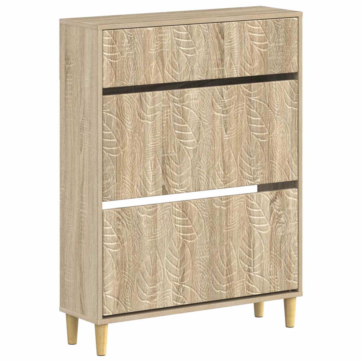 Cipőszekrény DELFT 78 x 24 x 103 cm Szerelt Fa Sonoma Tölgy