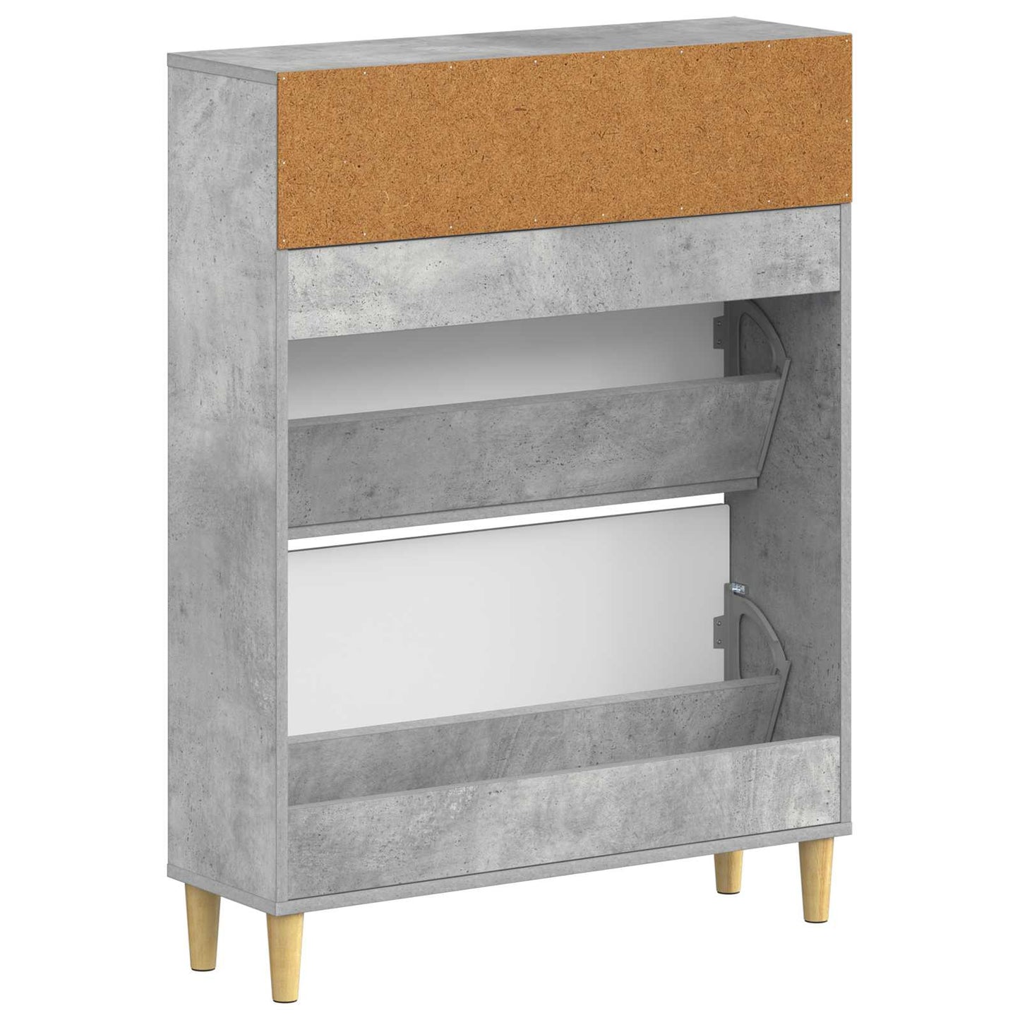 Cipőszekrény DELFT 78 x 24 x 103 cm Szerelt Fa Betonszürke