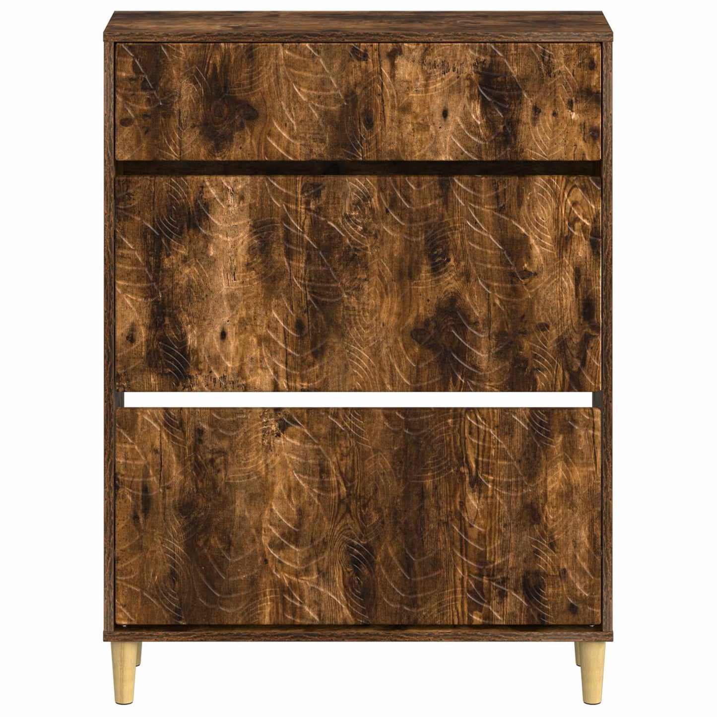 Cipőszekrény DELFT 78 x 24 x 103 cm Szerelt Fa Füstös Tölgy