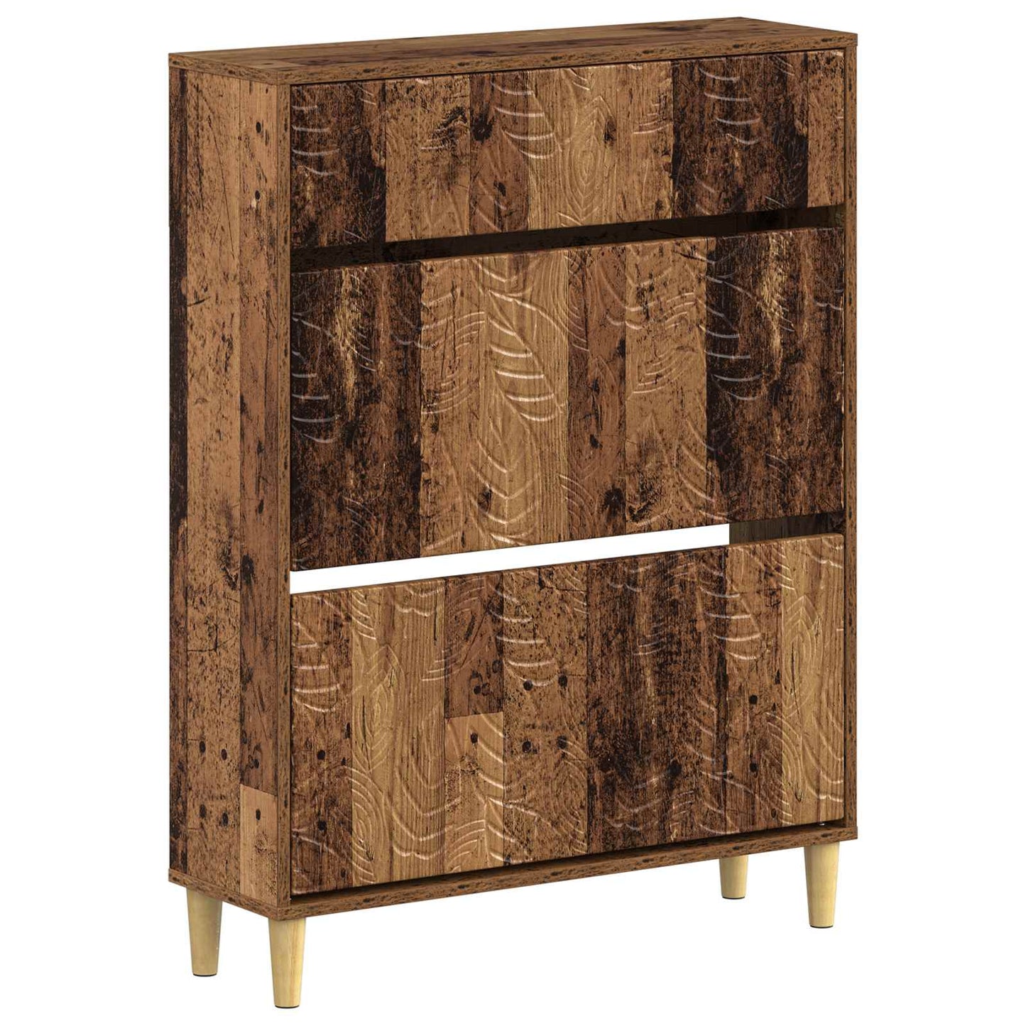 Cipőszekrény DELFT 78 x 24 x 103 cm Szerelt Fa Antik Fa