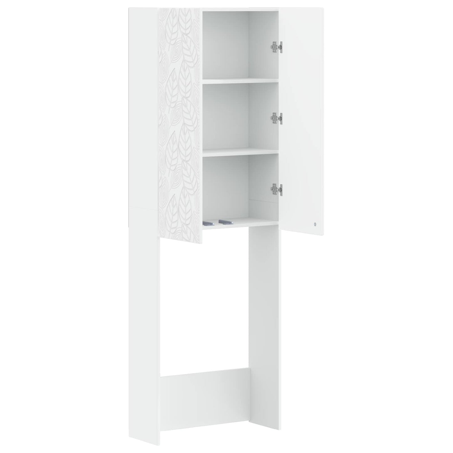 WC Szekrény DELFT Fehér 66 x 25,5 x 190 cm Szerelt Fa