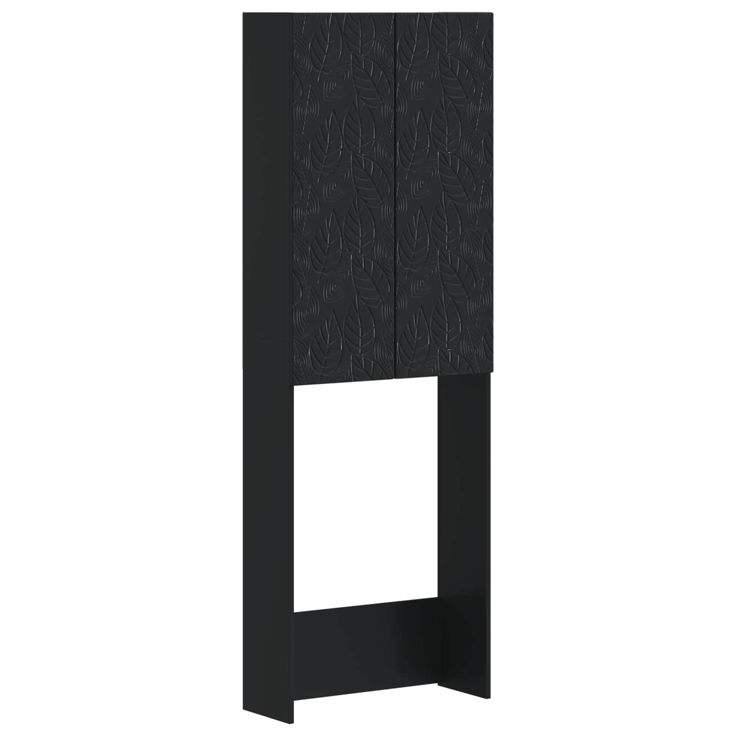 WC Szekrény DELFT Fekete 66 x 25,5 x 190 cm Szerelt Fa