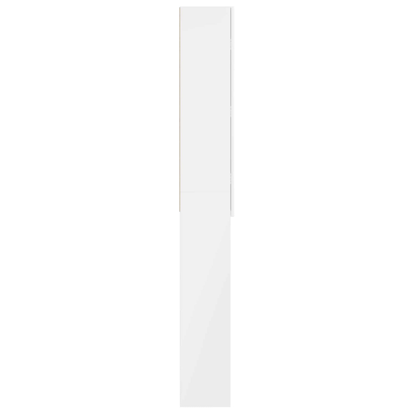 WC Szekrény DELFT Magasfényű Fehér 66 x 25,5 x 190 cm