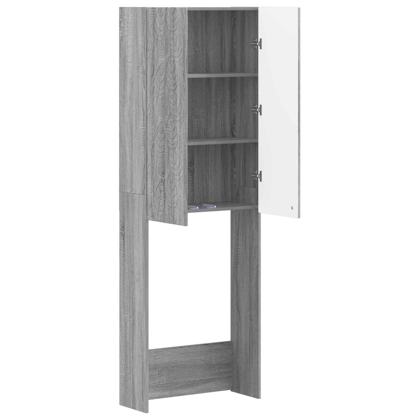 WC Szekrény DELFT Szürke Sonoma 66 x 25,5 x 190 cm Szerelt Fa