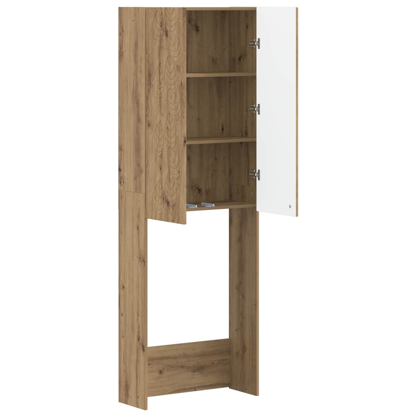 WC Szekrény DELFT Kézműves Tölgy 66 x 25,5 x 190 cm Szerelt Fa