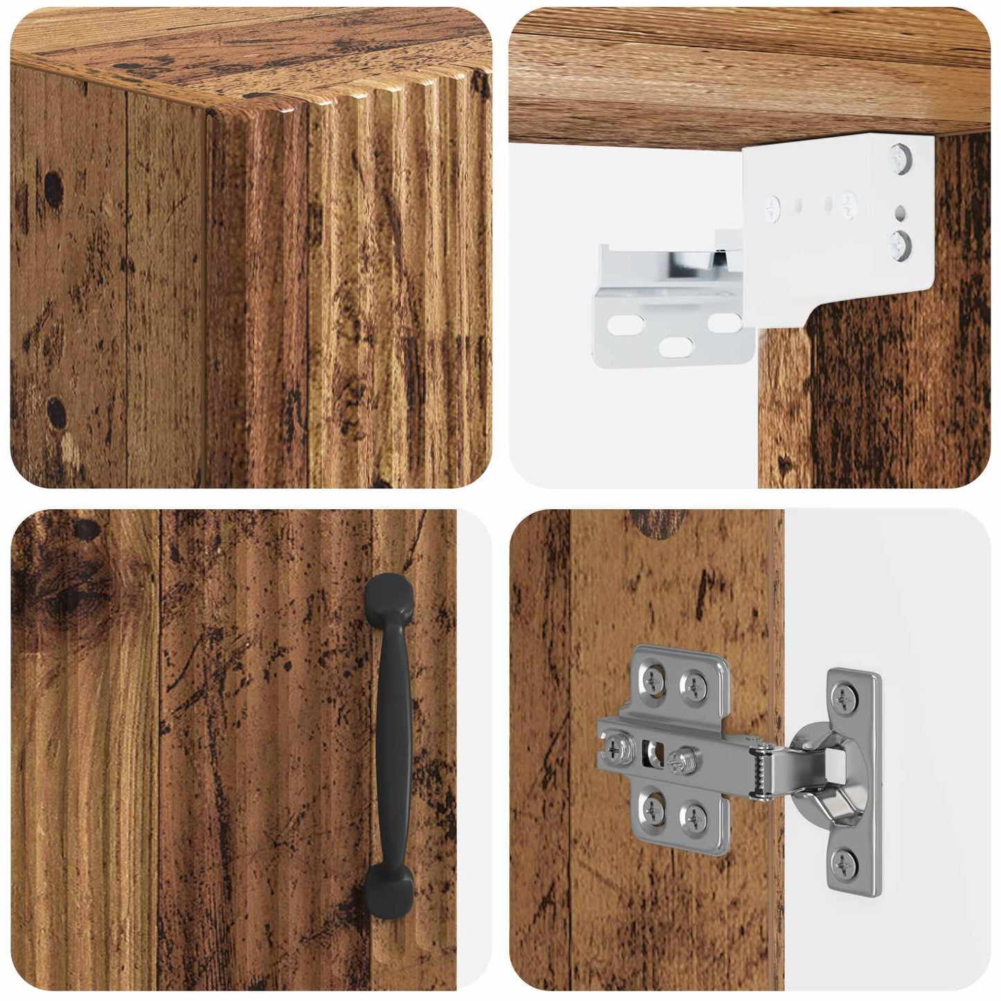 Fürdőszobai faliszekrény HOORN Antik Fa 30 x 31 x 59 cm