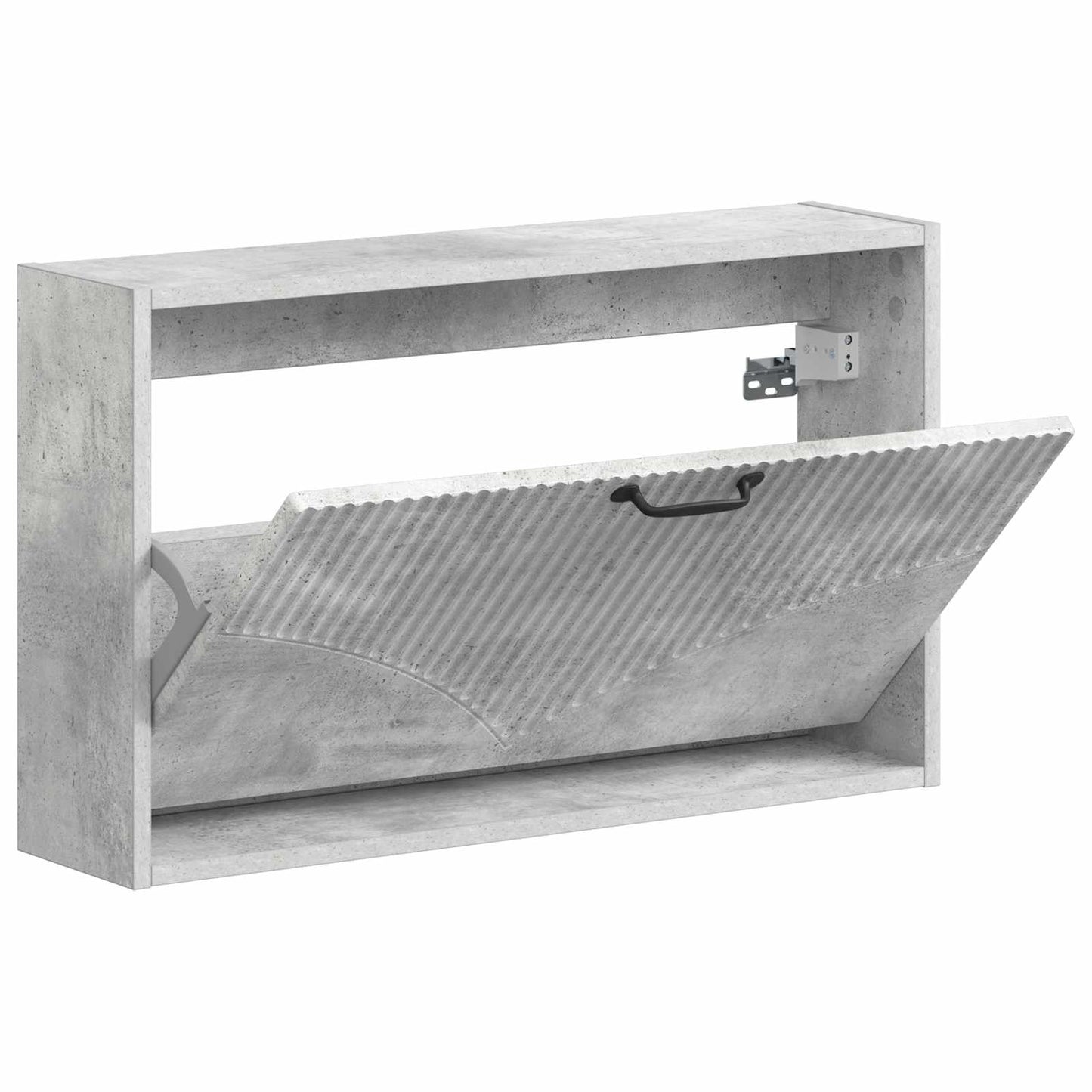 Fali Cipőtartó HOORN 71 x 17 x 43 cm Szerelt Fa Betonszürke