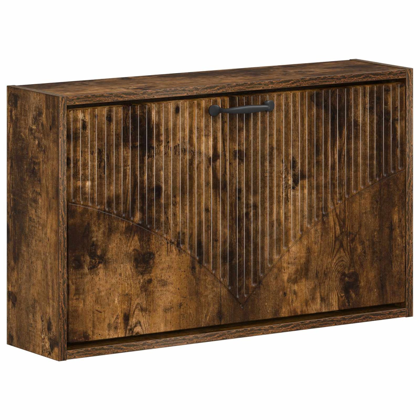 Fali Cipőtartó HOORN 71 x 17 x 43 cm Szerelt Fa Füstös Tölgy