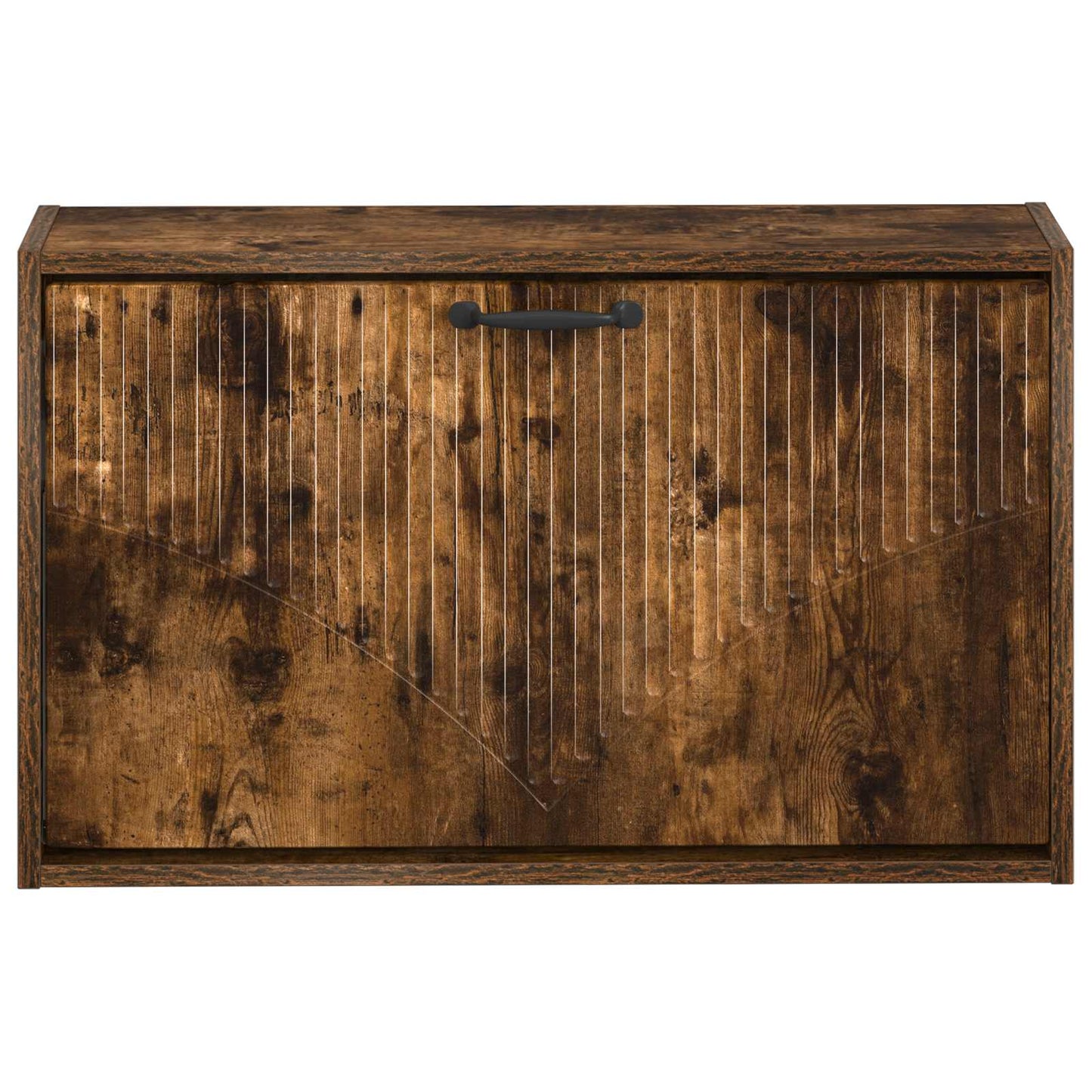 Fali Cipőtartó HOORN 71 x 17 x 43 cm Szerelt Fa Füstös Tölgy