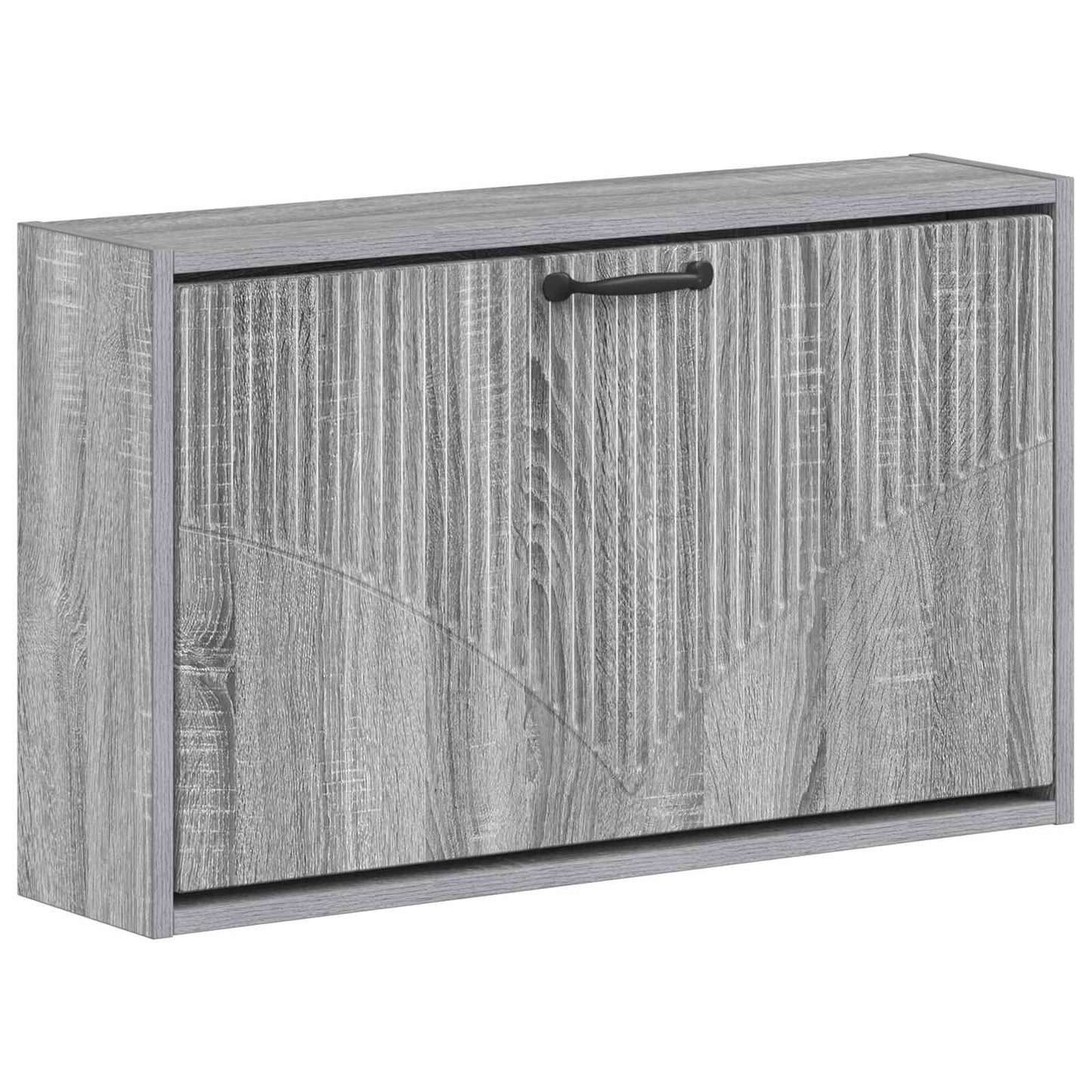 Fali Cipőtartó HOORN 71 x 17 x 43 cm Szerelt Fa Szürke Sonoma