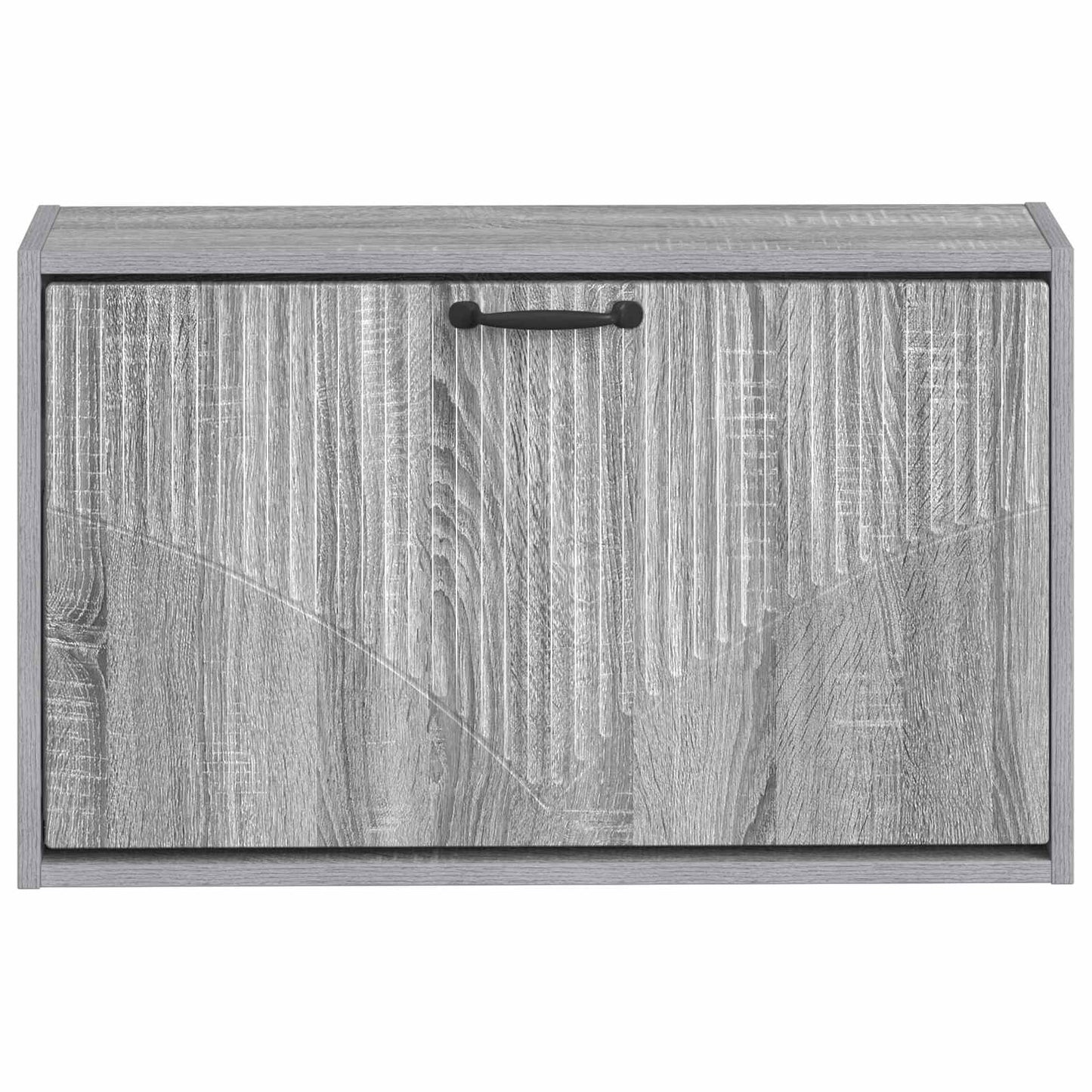 Fali Cipőtartó HOORN 71 x 17 x 43 cm Szerelt Fa Szürke Sonoma