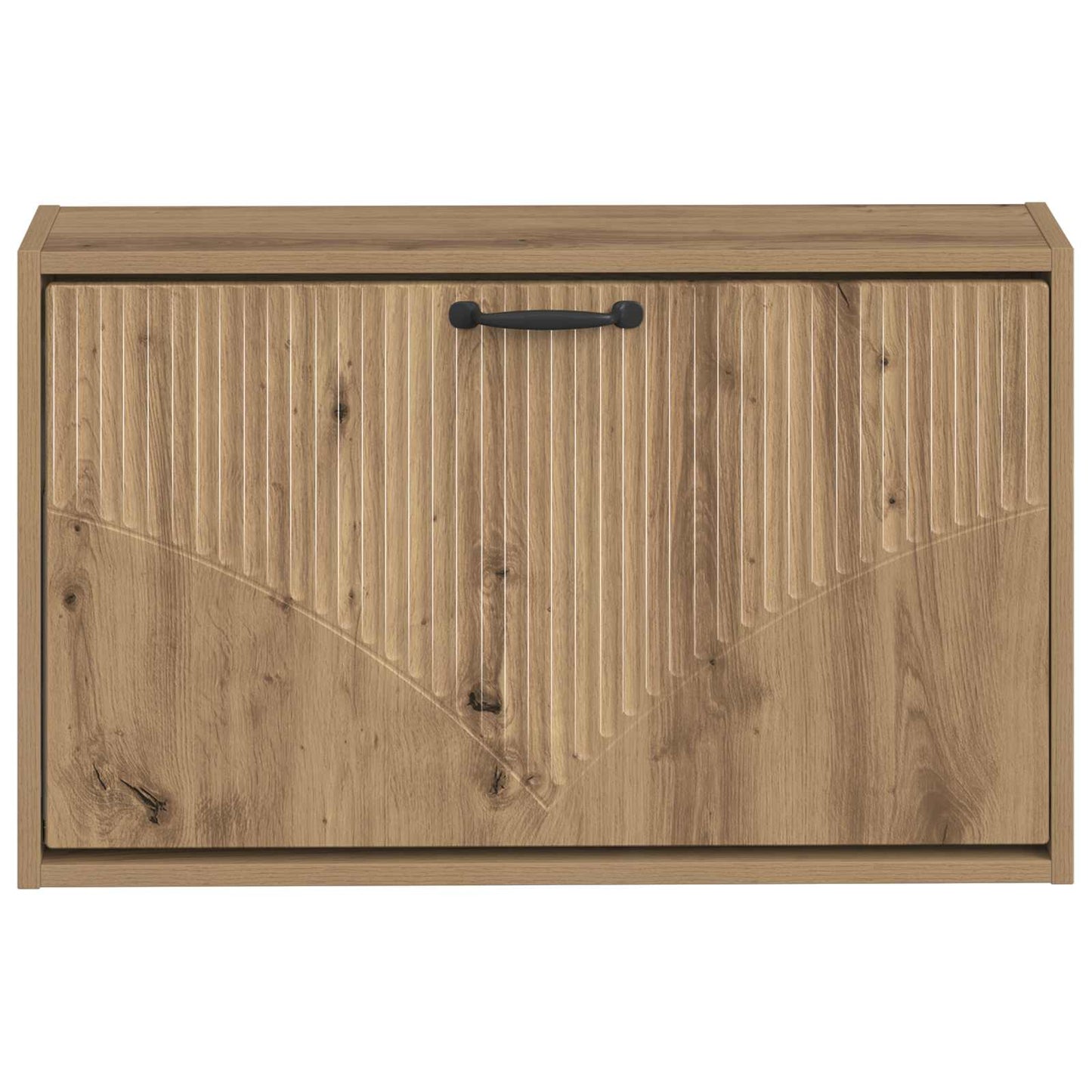 Fali Cipőtartó HOORN 71 x 17 x 43 cm Szerelt Fa Kézműves Tölgy