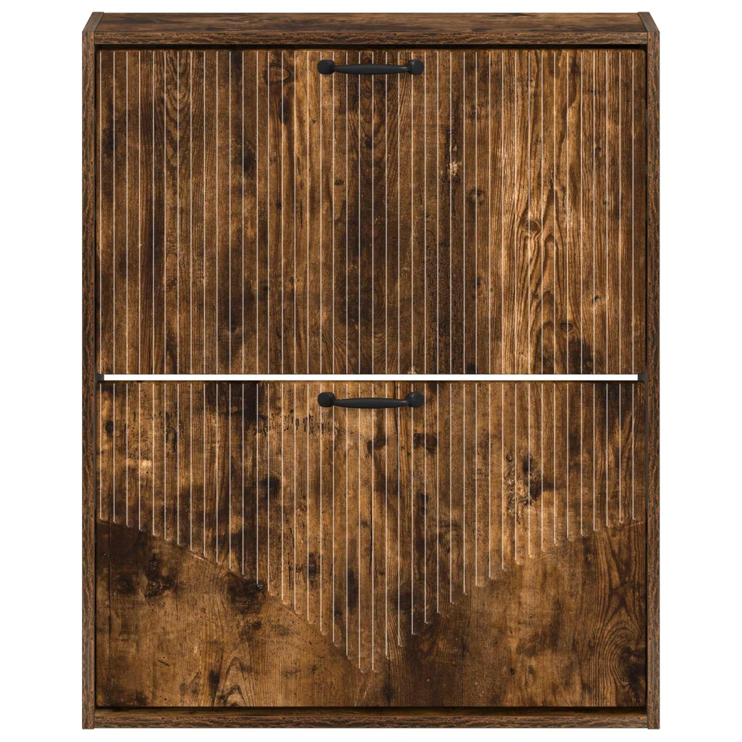 Fali Cipőtartó HOORN 71 x 17 x 86 cm Szerelt Fa Füstös Tölgy