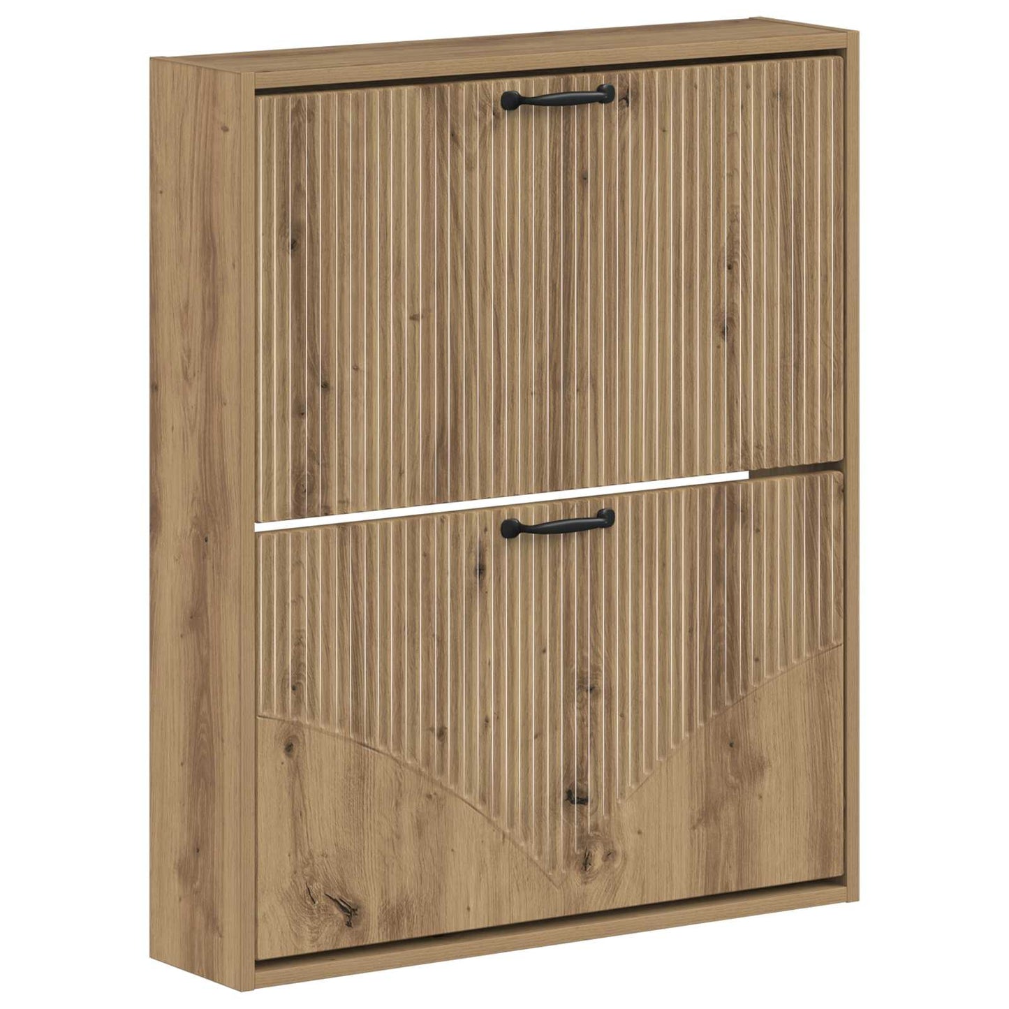Fali Cipőtartó HOORN 71 x 17 x 86 cm Szerelt Fa Kézműves Tölgy