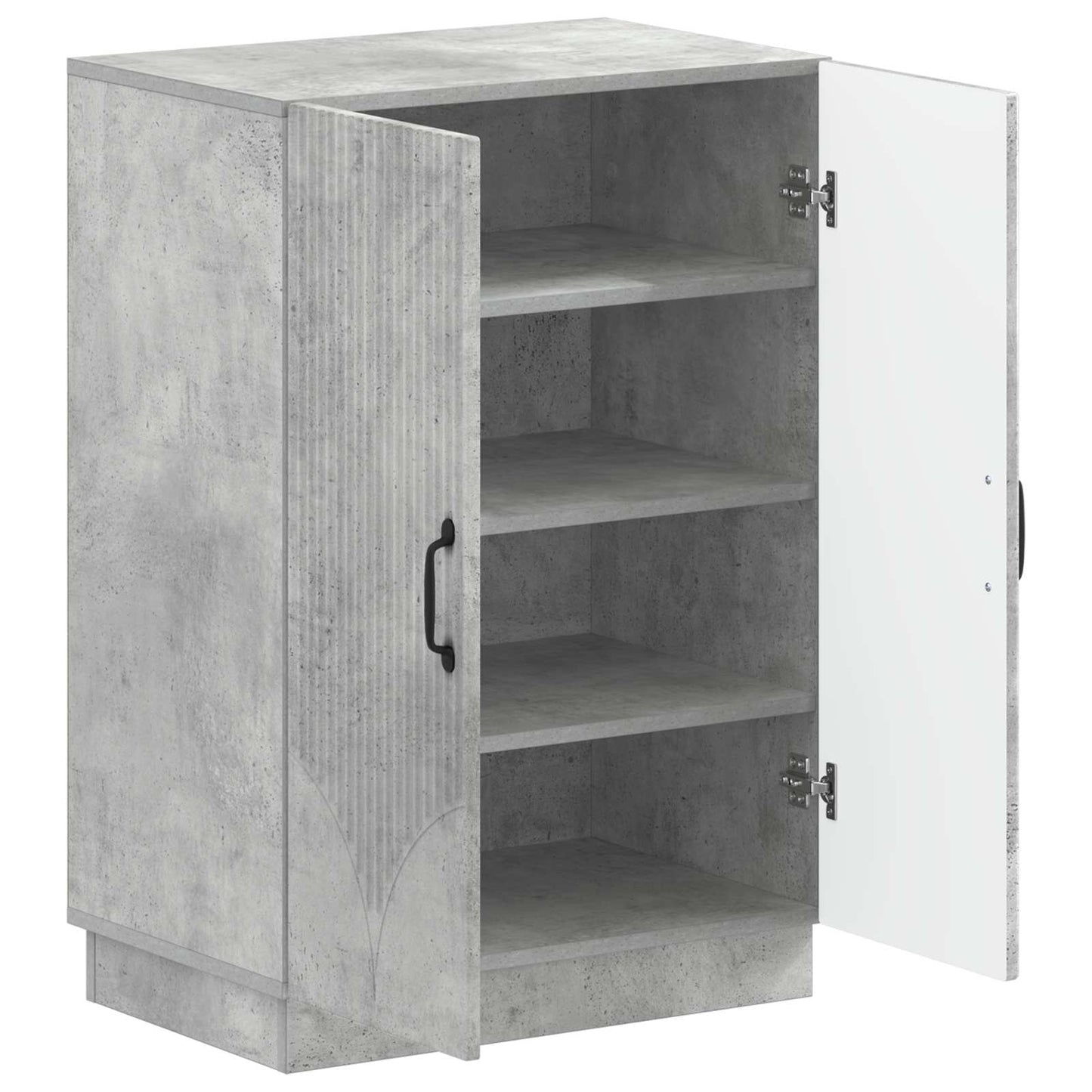 Cipőszekrény HOORN 59,5 x 39,5 x 87 cm Szerelt Fa Betonszürke