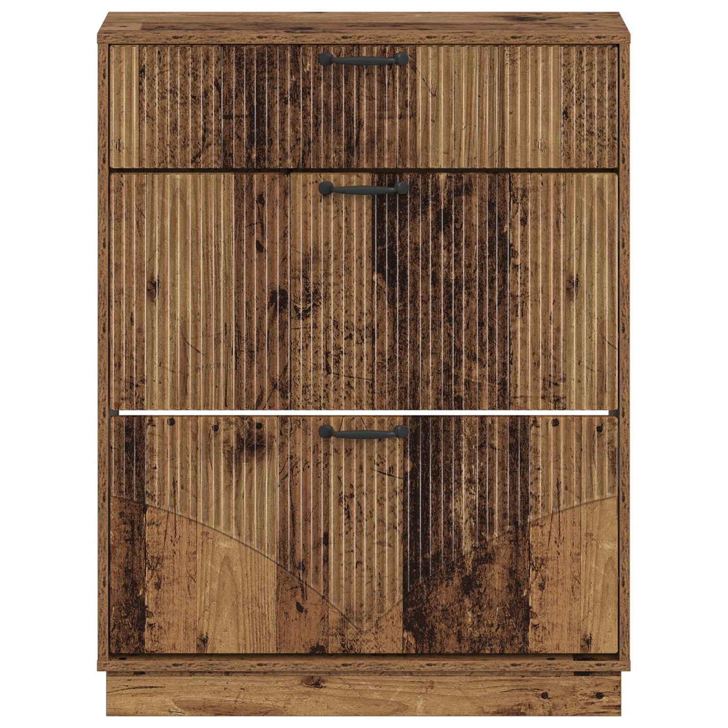 Cipőszekrény HOORN 78 x 24 x 100 cm Szerelt Fa Antik Fa