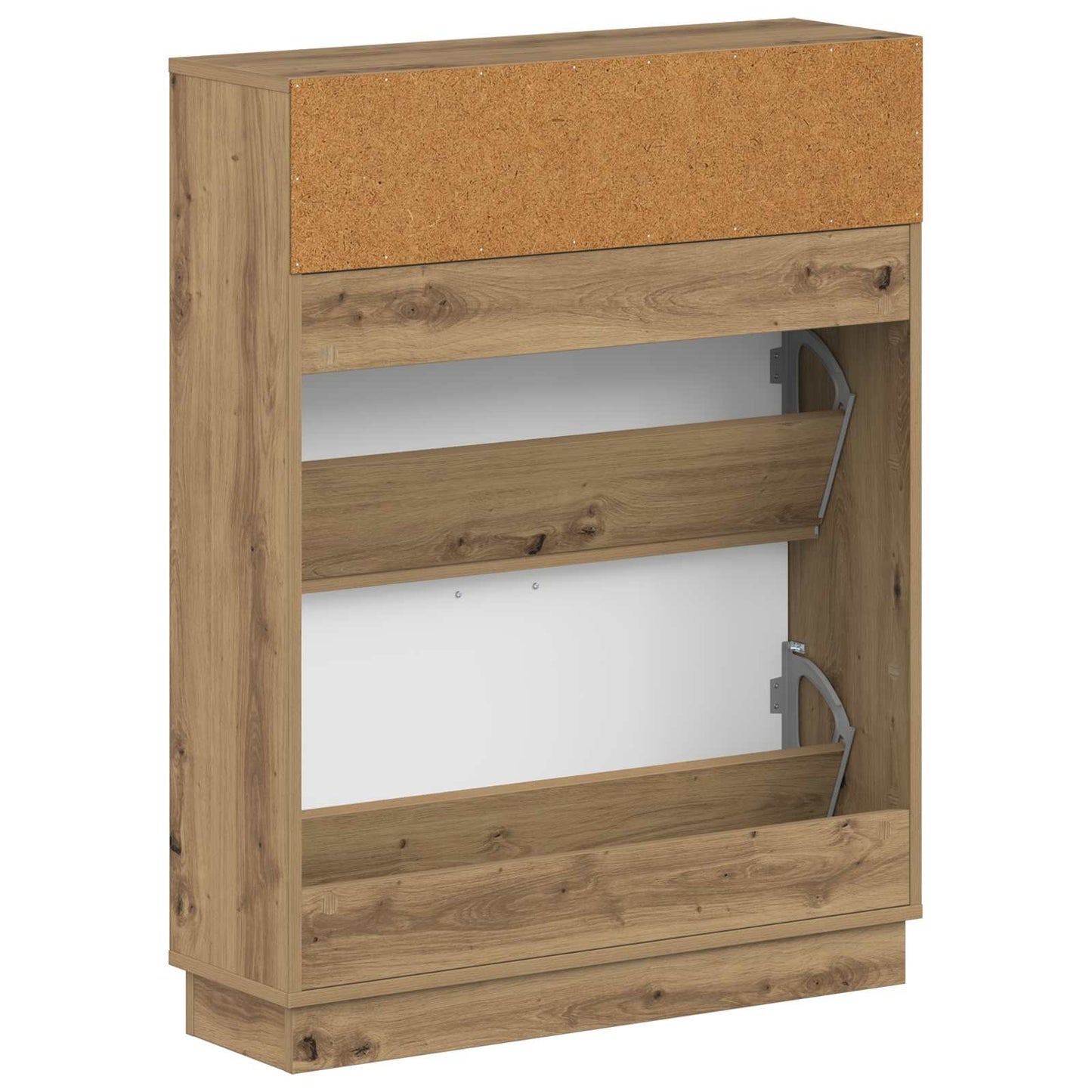 Cipőszekrény HOORN 78 x 24 x 100 cm Szerelt Fa Kézműves Tölgy