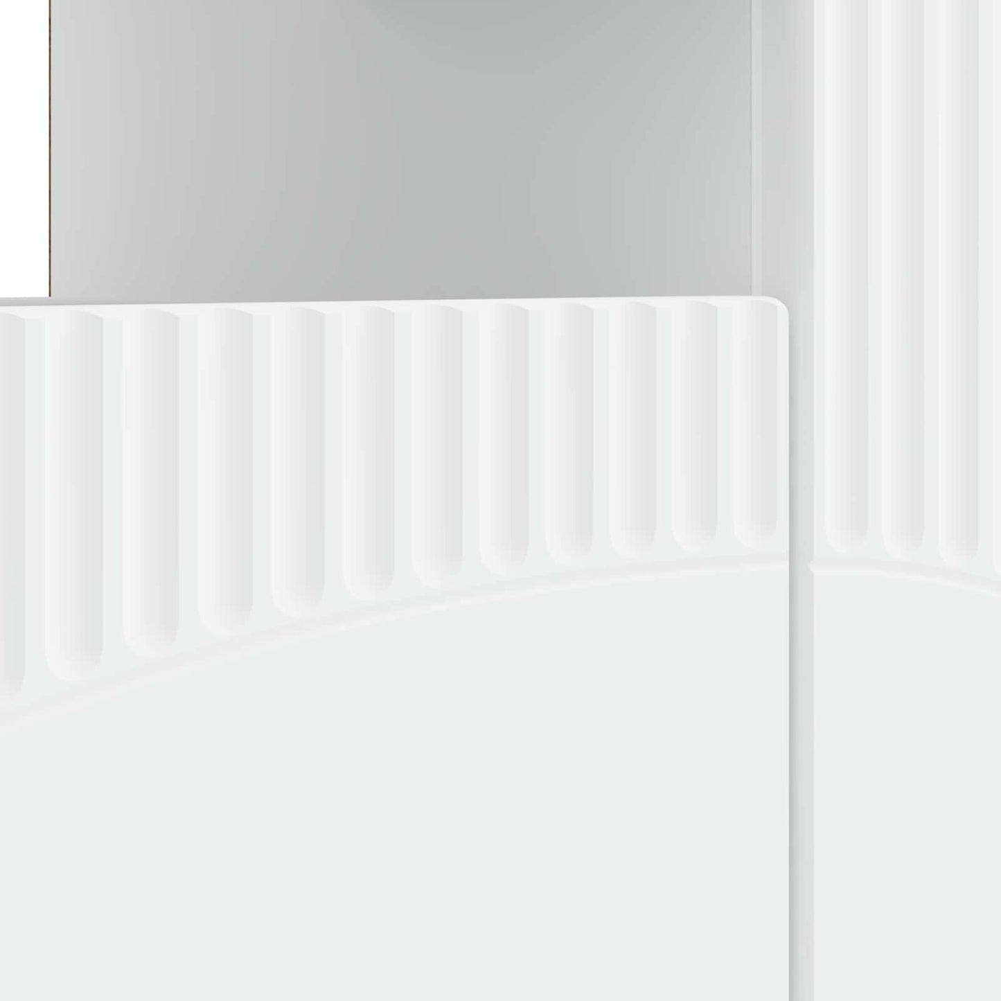 LED TV szekrény Fehér Szerelt Fa