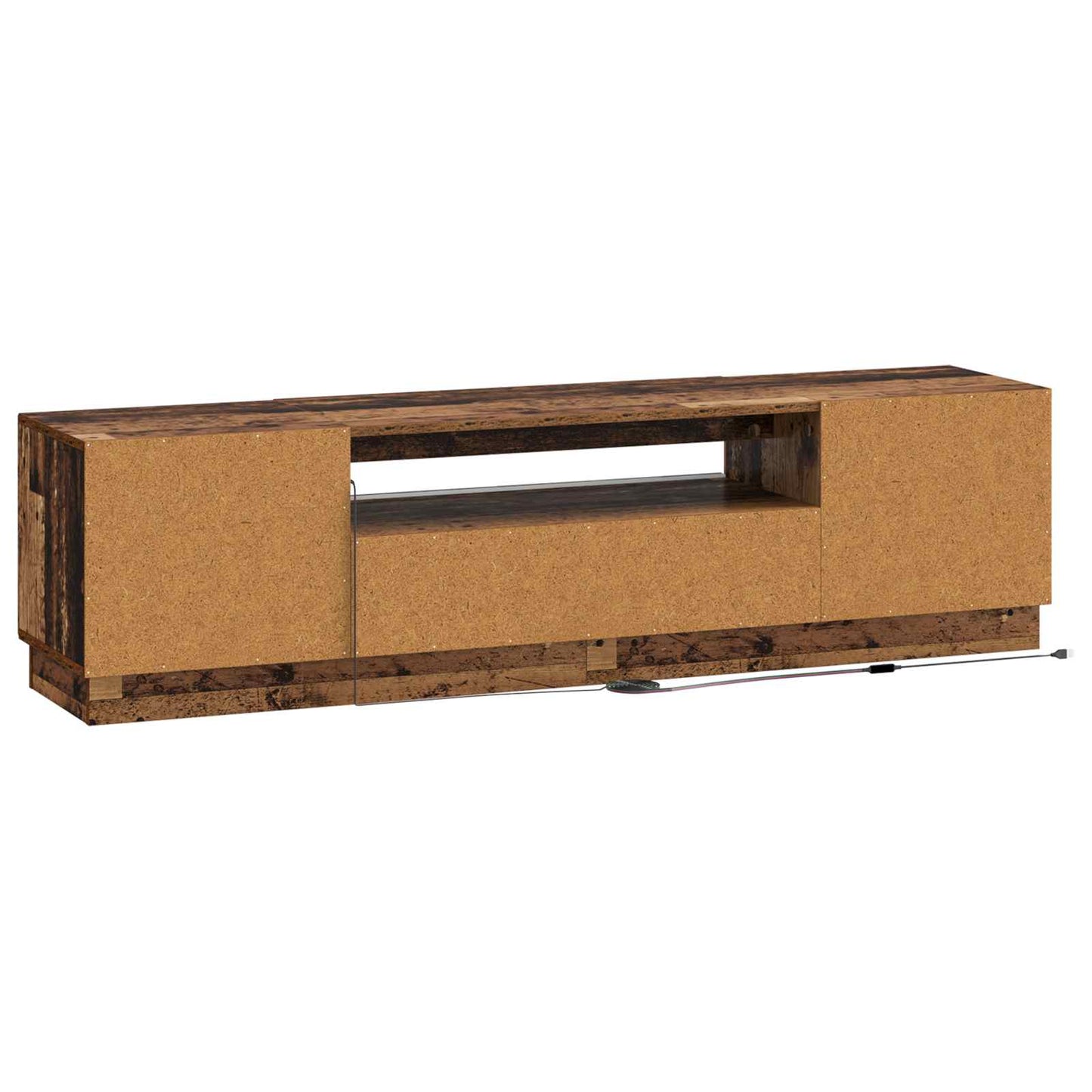 LED TV szekrény Antik Fa Szerelt Fa