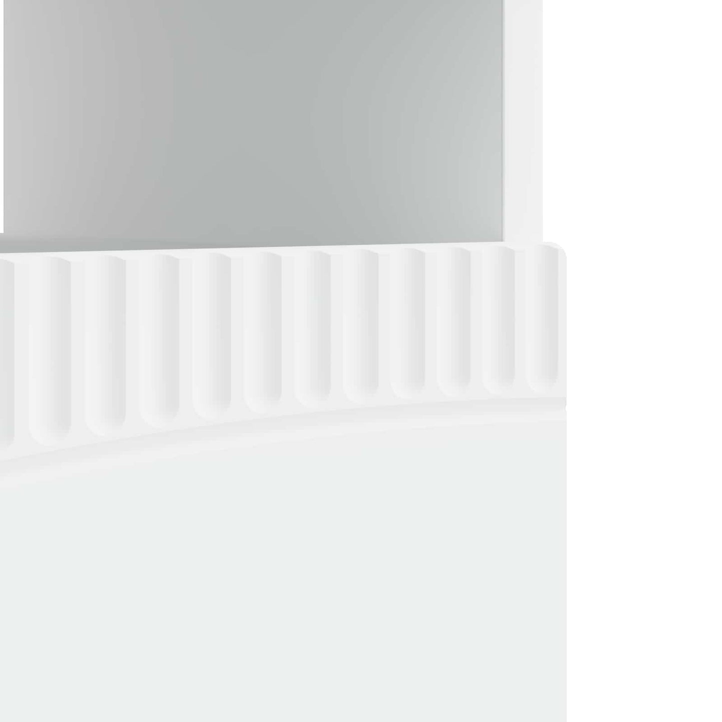LED TV szekrény Fehér Szerelt Fa