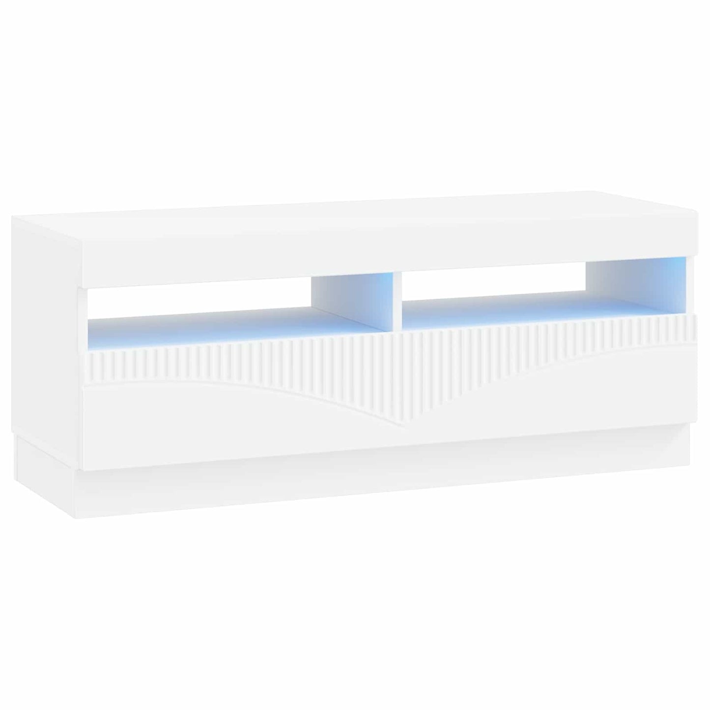 LED TV szekrény Fehér Szerelt Fa