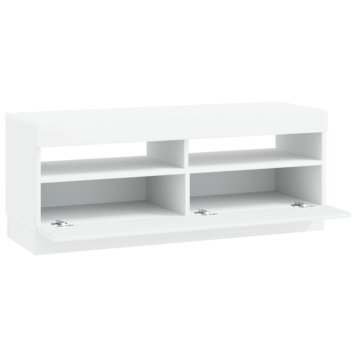 LED TV szekrény Fehér Szerelt Fa