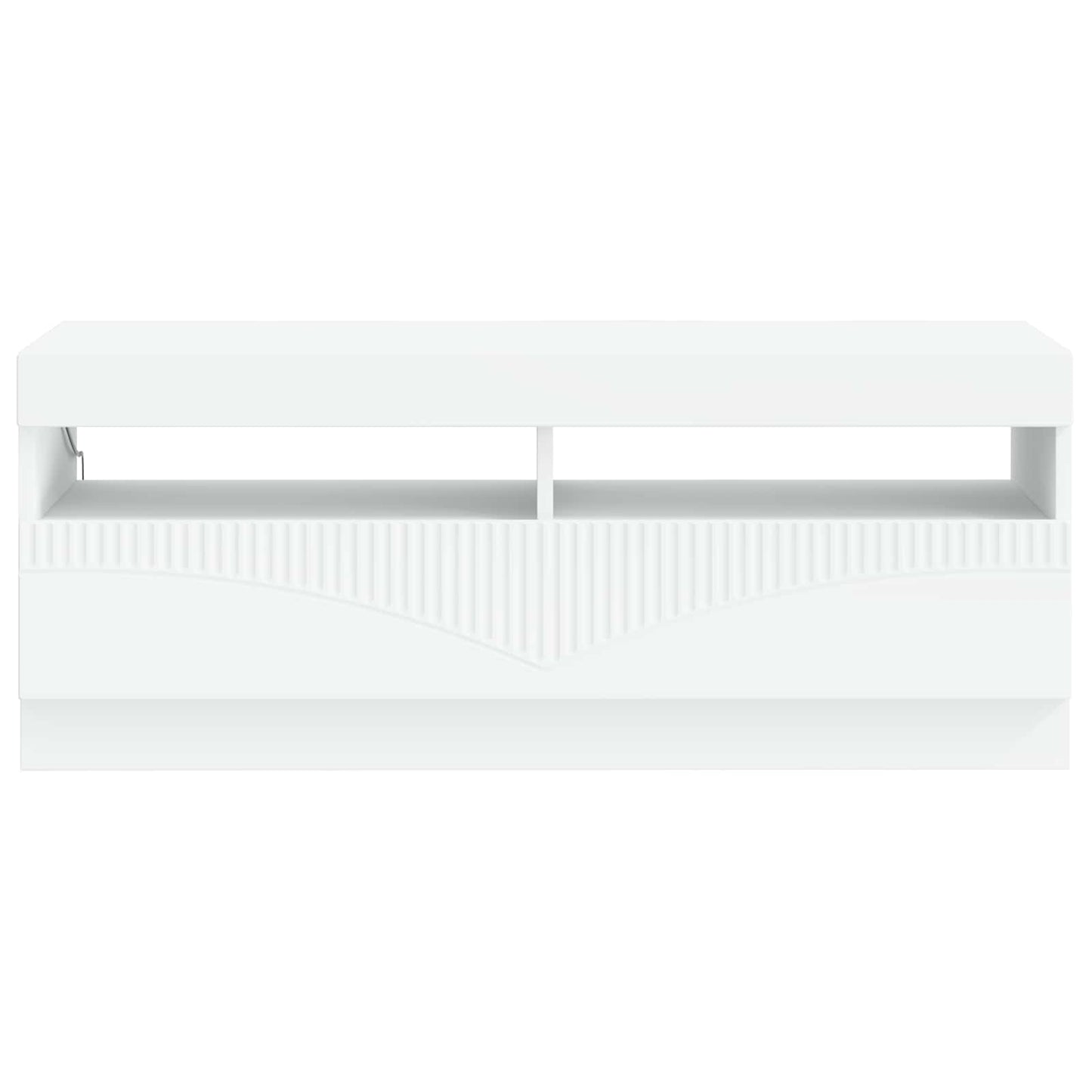 LED TV szekrény Fehér Szerelt Fa