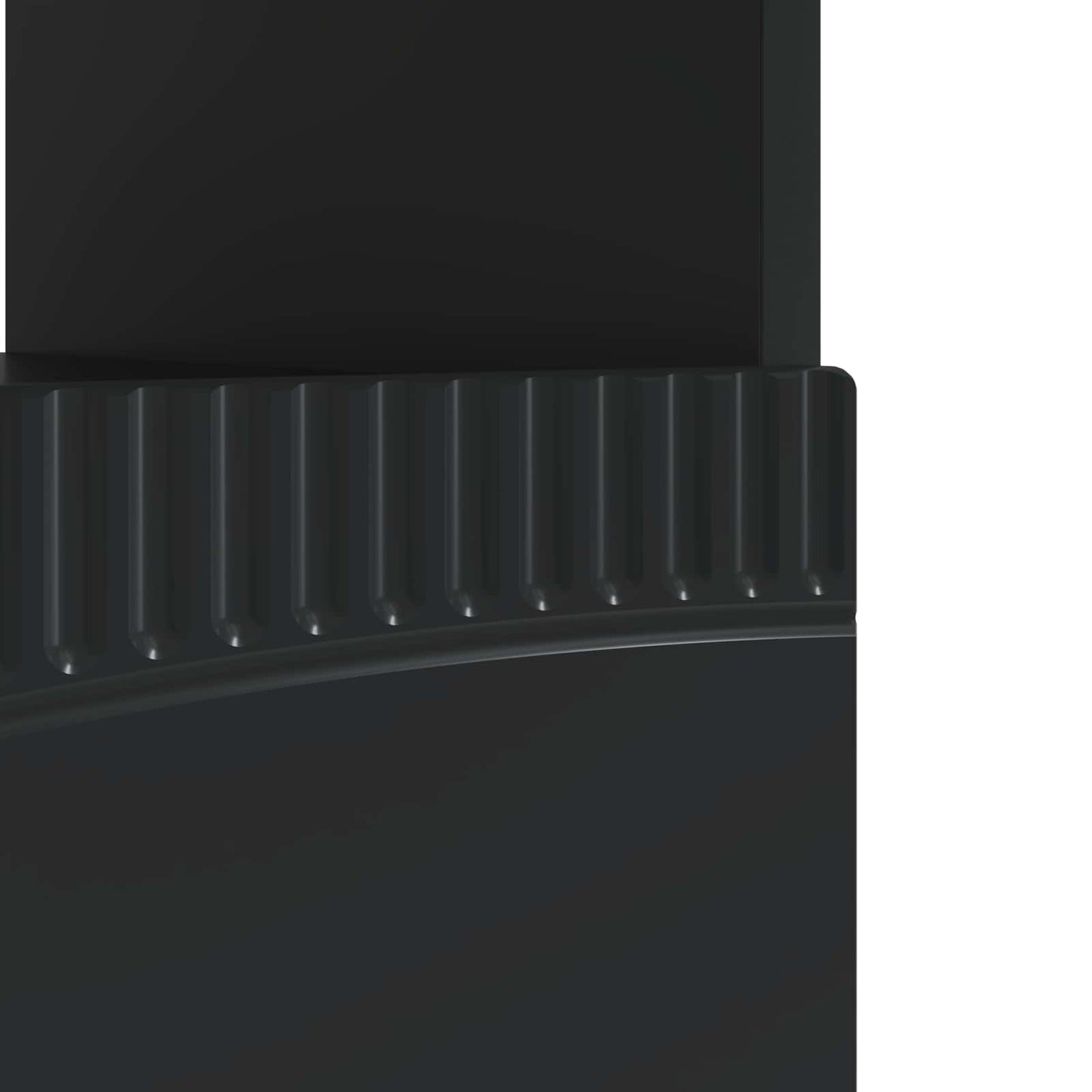 LED TV szekrény Fekete Szerelt Fa