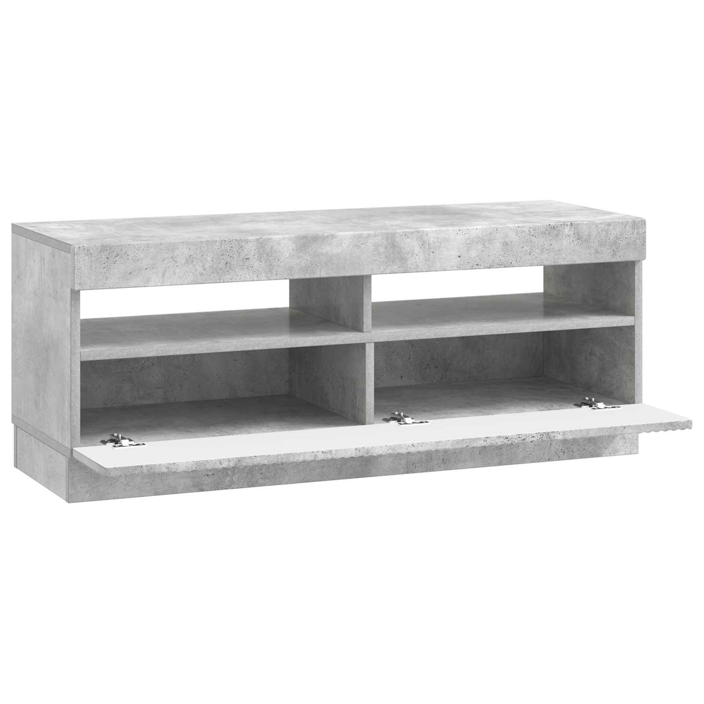 LED TV szekrény Betonszürke Szerelt Fa