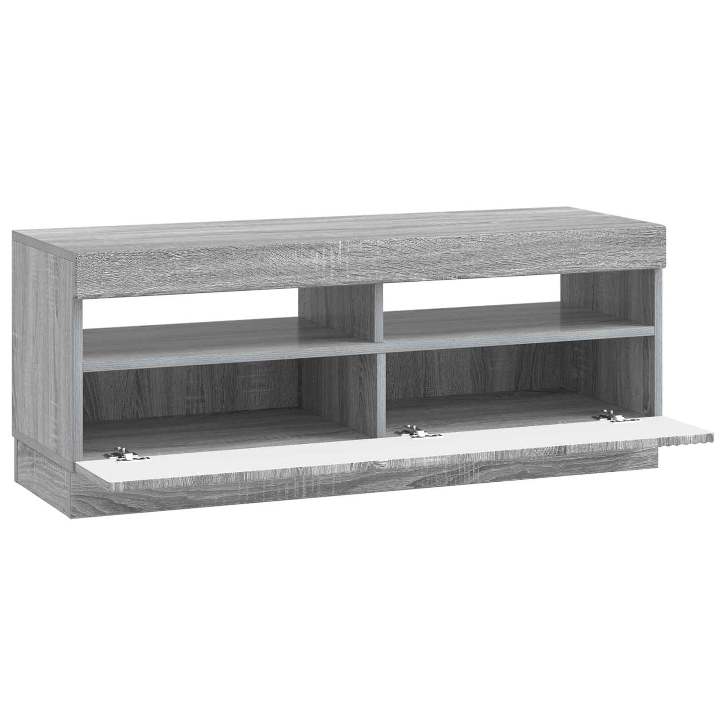 LED TV szekrény Szürke Sonoma Szerelt Fa