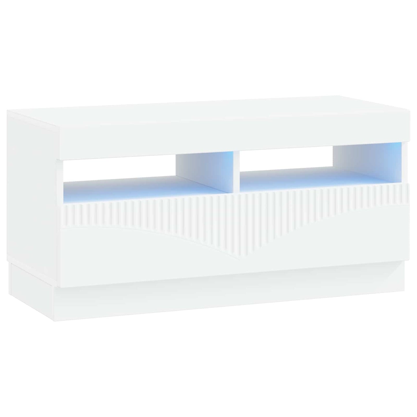 LED TV szekrény Fehér Szerelt Fa
