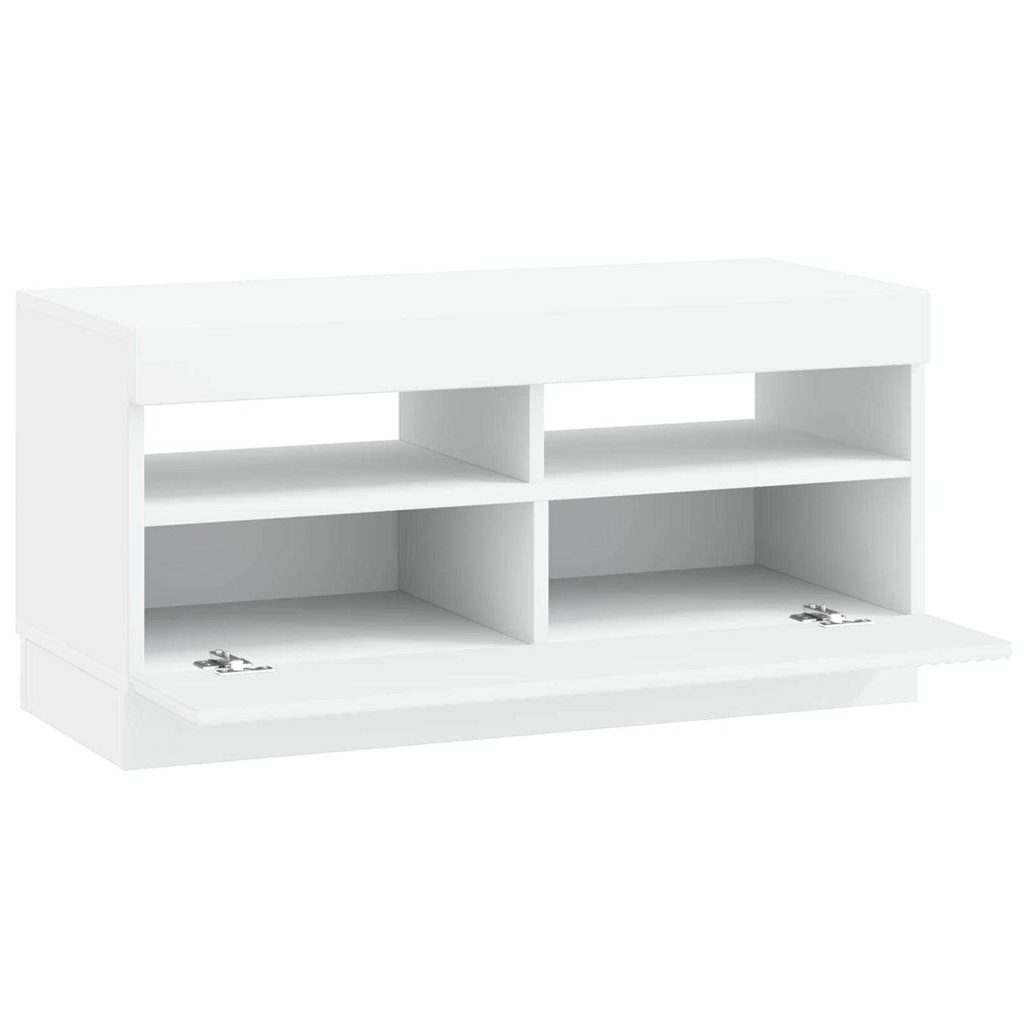 LED TV szekrény Fehér Szerelt Fa