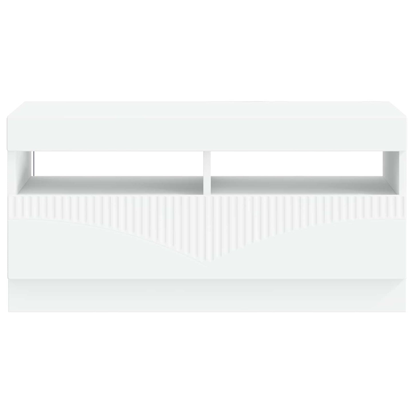 LED TV szekrény Fehér Szerelt Fa