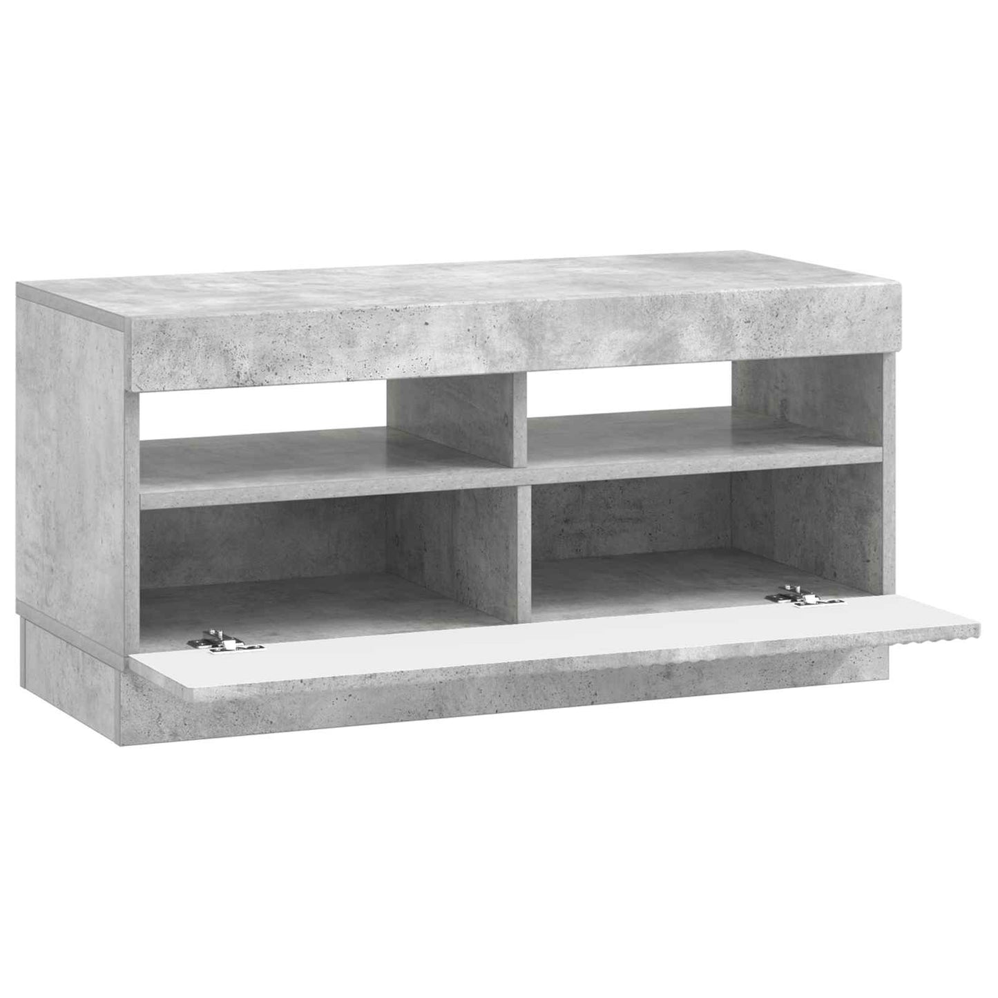 LED TV szekrény Betonszürke Szerelt Fa