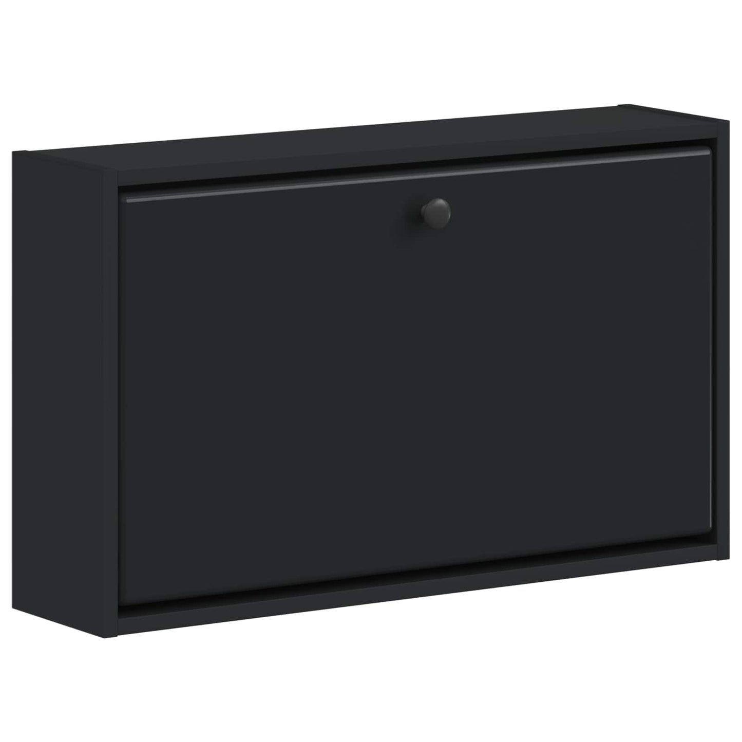 Fali Cipőtartó BREDA 71 x 17 x 43 cm Szerelt Fa Fekete