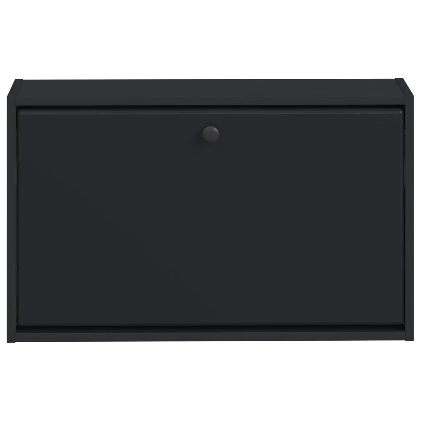 Fali Cipőtartó BREDA 71 x 17 x 43 cm Szerelt Fa Fekete