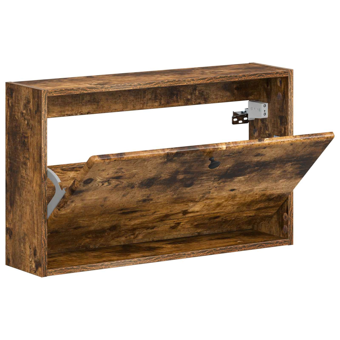 Fali Cipőtartó BREDA 71 x 17 x 43 cm Szerelt Fa Füstös Tölgy