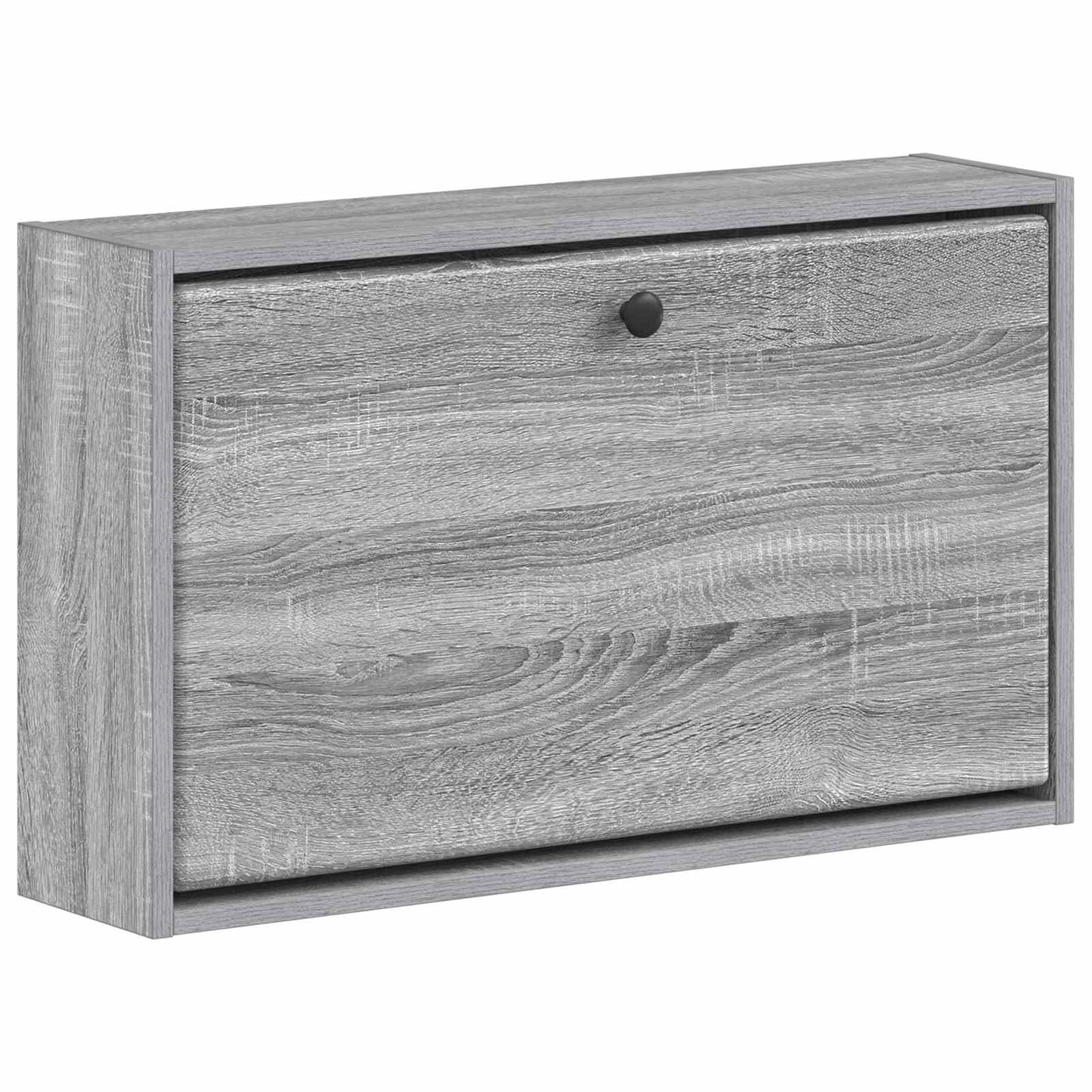 Fali Cipőtartó BREDA 71 x 17 x 43 cm Szerelt Fa Szürke Sonoma
