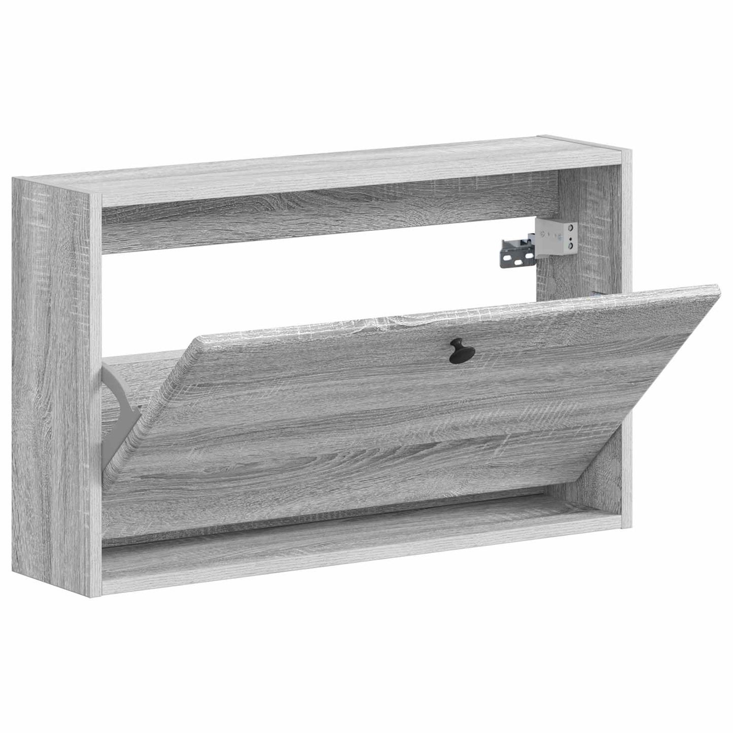 Fali Cipőtartó BREDA 71 x 17 x 43 cm Szerelt Fa Szürke Sonoma