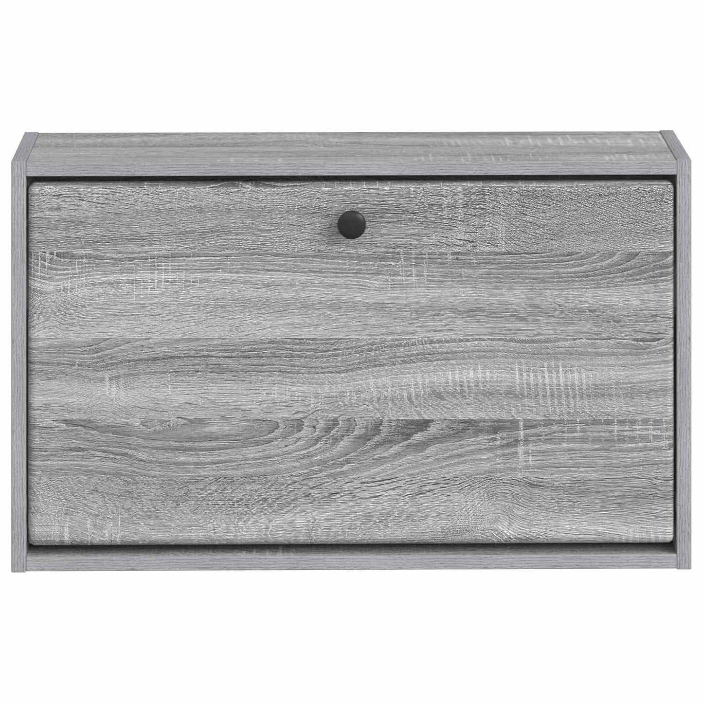 Fali Cipőtartó BREDA 71 x 17 x 43 cm Szerelt Fa Szürke Sonoma