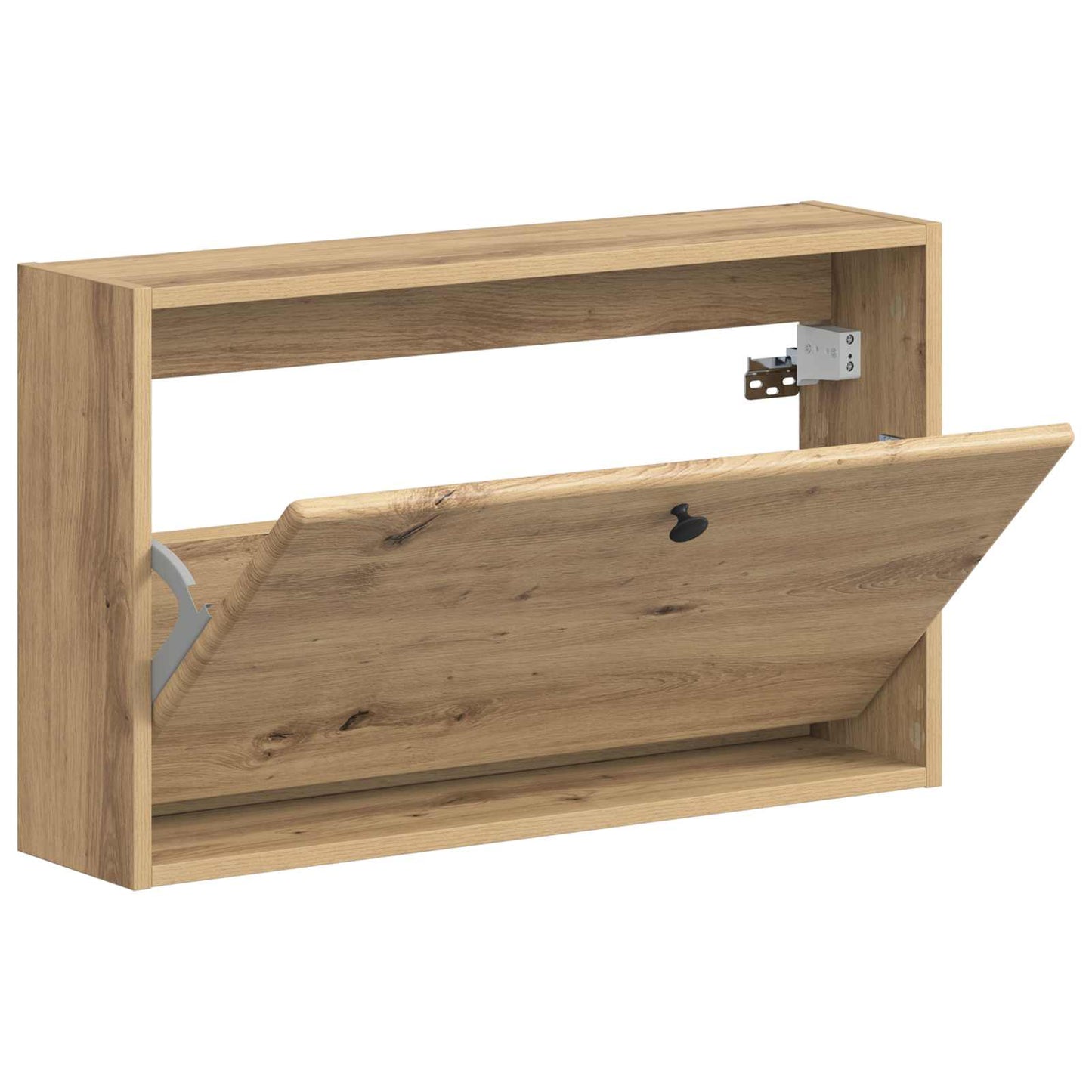 Fali Cipőtartó BREDA 71 x 17 x 43 cm Szerelt Fa Kézműves Tölgy