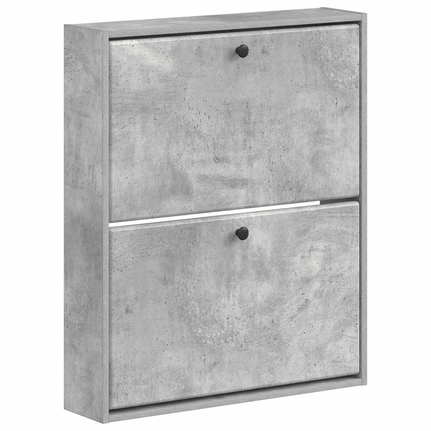 Fali Cipőtartó BREDA 71 x 17 x 86 cm Szerelt Fa Betonszürke
