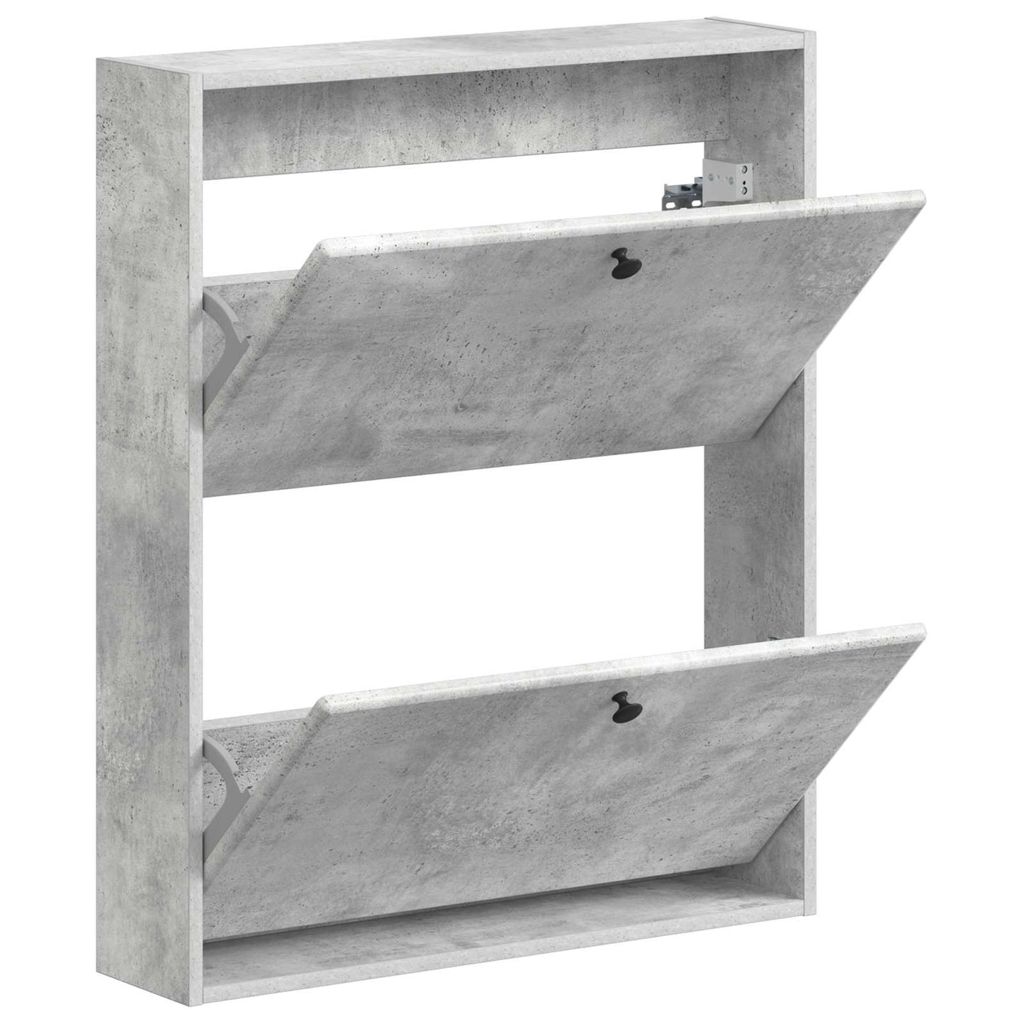 Fali Cipőtartó BREDA 71 x 17 x 86 cm Szerelt Fa Betonszürke