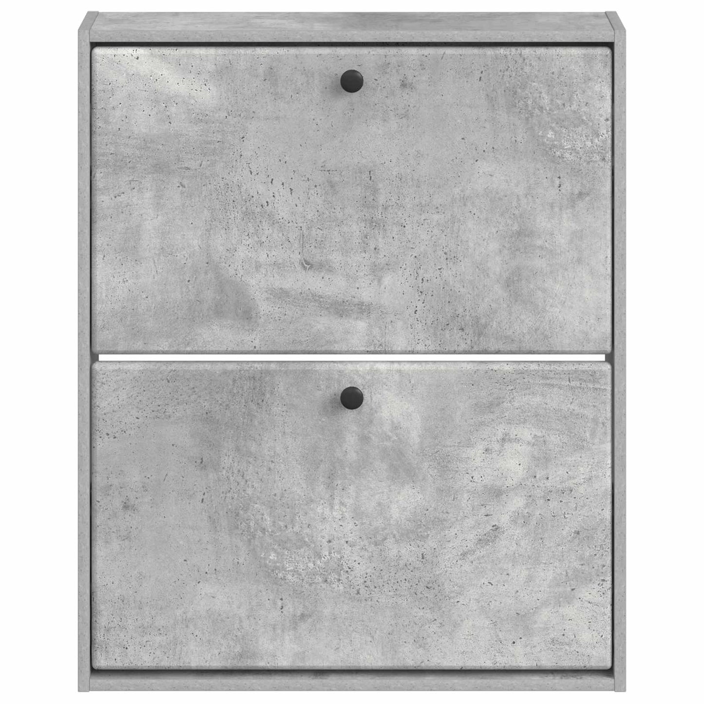 Fali Cipőtartó BREDA 71 x 17 x 86 cm Szerelt Fa Betonszürke