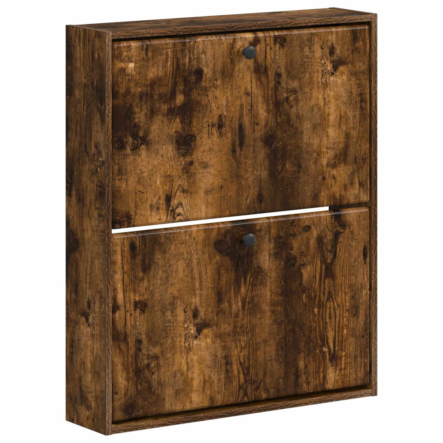 Fali Cipőtartó BREDA 71 x 17 x 86 cm Szerelt Fa Füstös Tölgy